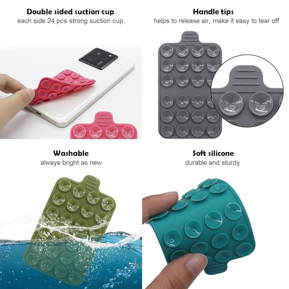 Silicone Suction Multi-Functional Wall Stand Mobile Phone Holder