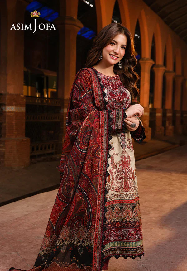 Asim Jofa - Summer 3PC polly Lawn Digital Printed Dress